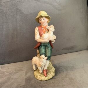 Vintage Lefton Porcelain Shepard Boy Figurine